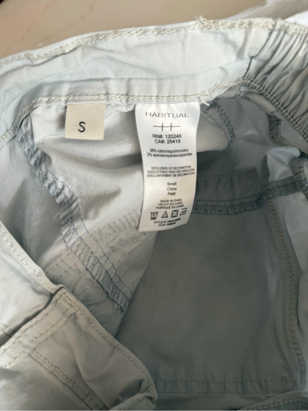 Habitual Light Gray Cargo Drawstring Pants - Picture 3 of 7
